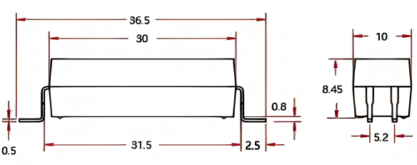 艾禮富PH1R1A251K高壓干簧繼電器外形圖.png